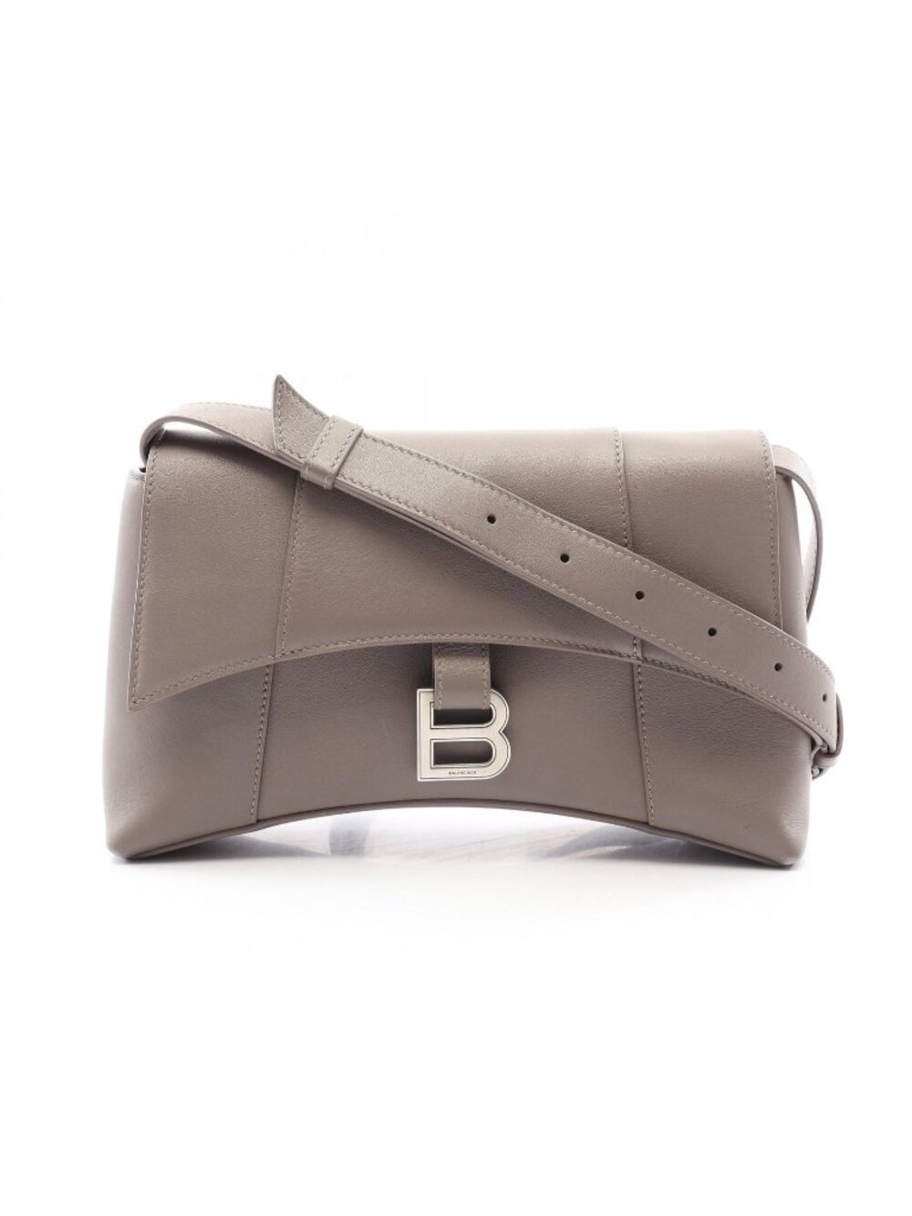 Balenciaga Shoulder Bag Downtown XS Gray Leather